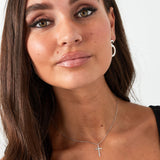 Cross Charm Necklace Gold