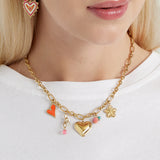 Summer of Joy Charm Necklace Gold