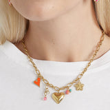 Summer of Joy Charm Necklace Gold