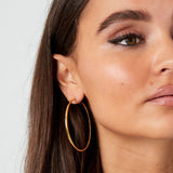 Basic Hoops Medium Earrings Silver