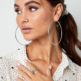 Basic Hoops Big Earrings Gold