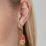 Eye See You Earrings Rose Gold