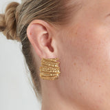 Tough Babe Earrings Gold