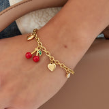 Cherish Charm-Armband Gold