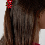 Haarklem Flower Duo Gold & Red