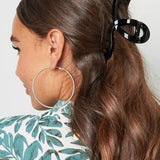 Hair clip Glossy Swing Black