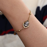 Leopard Print Armband Goud