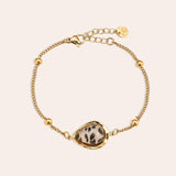 Leopard Print Armband Goud