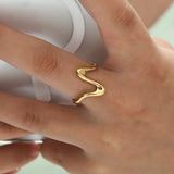 Heartbeat Ring Goudkleurig