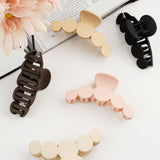 Hair Clip Rounds Party Matte Beige Large