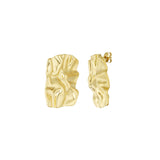 Abstract Square Gold Earrings Gold