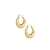 Aesthetic Twisted Earrings Gold