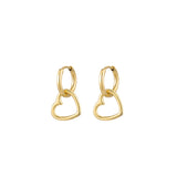 Basic Heart Earrings Gold