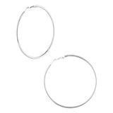 Basic Hoops Medium Earrings Silver