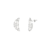 Croissant Earrings Silver