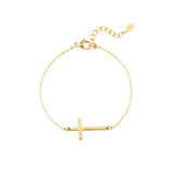 Cross Gold Bracelet