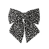 Hair bow Cute Bow Panther Print Black/White