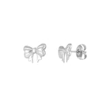 Cute Bow Studs Earrings Silver