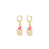 Eye See You Earrings Rose Gold