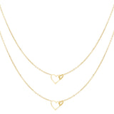 Eternal Love Necklace Duo Gold