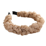 Hairband Fluffy Frills Soft Brown