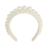 Haarband Statement Pearls Offwhite