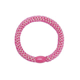 Hair elastics 5-pack Shimmery Pink