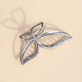 Hair clip Big Butterfly Silver