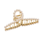 Hair clip Big Pearls &amp; Gold