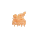 Hair Clip Butterfly Shaped Marble Soft Brown