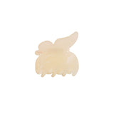 Hair Clip Butterfly Shaped Shiny Beige