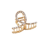 Hair Clip Curve Beads Gold