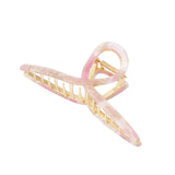 Haarspange Elegant Swirl Gold &amp; Marble Pink