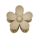 Hair clip Flower Camel Brown