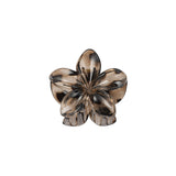 Hair clip Hawaiian Flower Brown &amp; Black