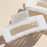 Hair clip Luxury Marble Snow White