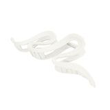 Hair Clip Matte Curl &amp; Swirl White