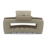 Hair Clip Matte Straight Greyish Brown