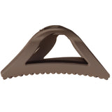 Hair Clip Matte Triangle Brown