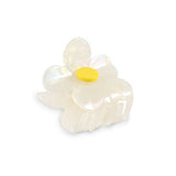 Hair clip Medium Flower White