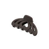 Hair Clip Multi Heart Matte Dark Brown