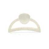 Hair Clip Round &amp; Oval Beige