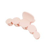 Hair Clip Rounds Party Matte Pink Large