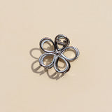 Hair clip Silver Flower