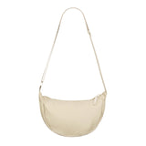 Half Moon Beige Cross Body Bag