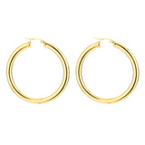 Thick Shiny Hoops Oorbellen Goud