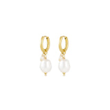 Large & Small Pearl Oorbellen Goudkleurig