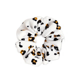 Mae-Lilly Leopard White Scrunchie