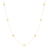 Long Clover Necklace Gold