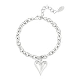 Love Rules Armband Zilver